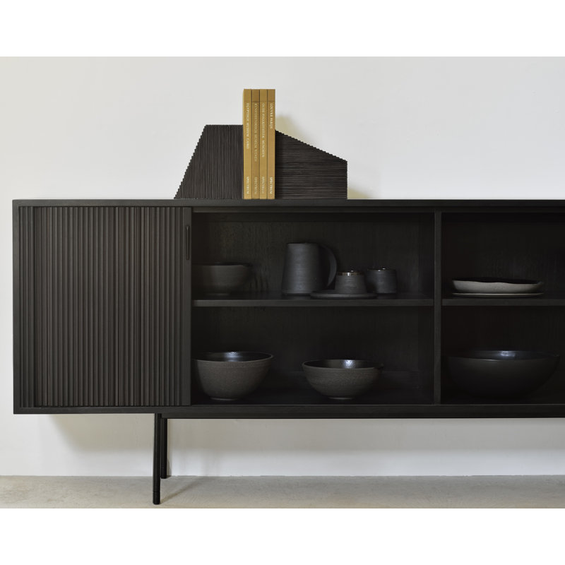 Roller Max 88.1'' W Solid Wood Sideboard, Brown