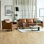Leyla Top Grain Leather 2-Piece Living Room Set