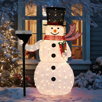 Raynham Integrated LED Outdoor Lighted Snowman