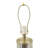 Mirrored Glass Table Lamp With Fabric Shade