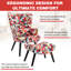 Kade Upholstered Linen With Footstool Armchair-1420004866