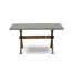 L'ensemble de salle à manger 5 pièces comprend une table de salle à manger rectangulaire avec des pieds en X et 4 chaises Parson rembourrées en tissu Limelight-1980669820-1980669821-1980669822