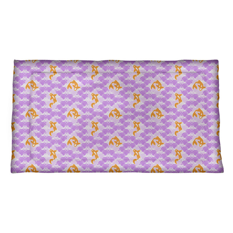 Taie décorative Katelyn Elizabeth Koi, Simple standard, Microfibre, Mauve