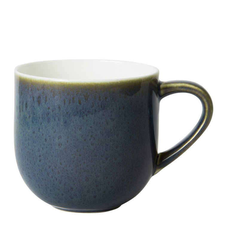 Art Glaze Bone China Coffee Mug, Pressed Mulberry