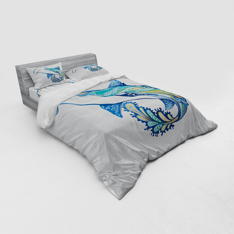 Coastal Duvet Cover, Queen Duvet Cover + 3 Additional Pieces