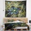 Tapisserie légère de fleur de fractale et de papillon Floral-28484135