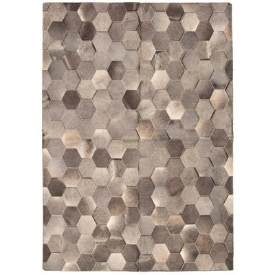 Chipman Cowhide Geometric Indoor Rug