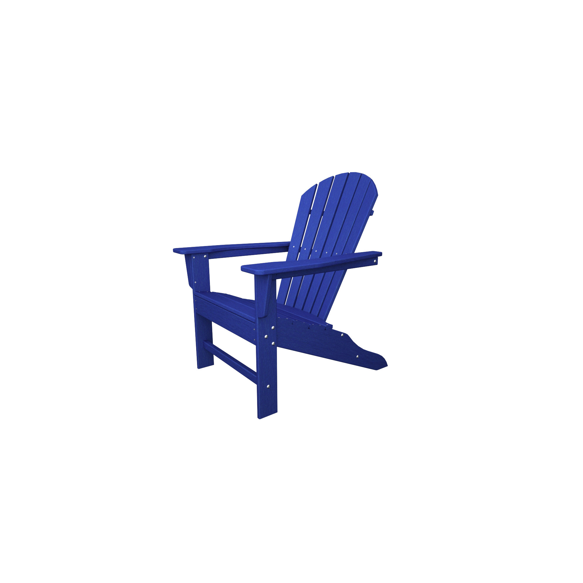 POLYWOOD South Beach Outdoor Adirondack Chair, Pacific Blue