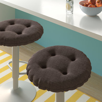 Non-Slip Solid Barstool Seat Cushion, 14-Inches Round