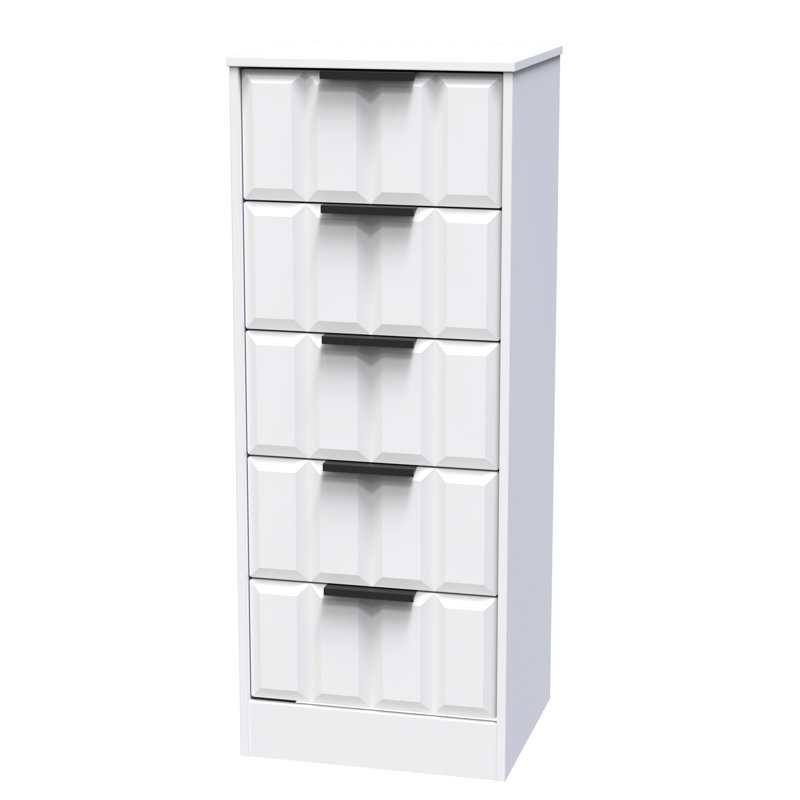 Arnesto Bedside Table, White Matt