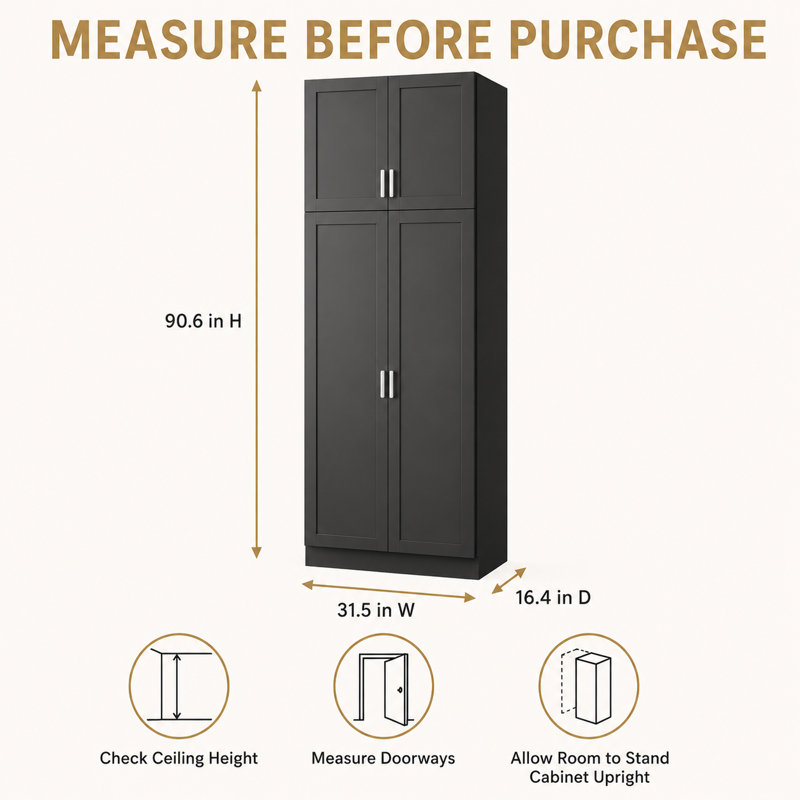 90.6” H Pantry Cabinet