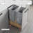 Dowell 18" Double Pullout Kitchen Trash Can with Soft-close Slides - Wood-100919208