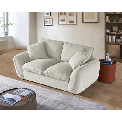 80"W Modern Sofa Couch With Deep Seats & Wide Armrest