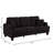 84" Corduroy Sofa with USB Charging Ports, Built-In Cup Holders & Side Pockets – Upholstered Living Room Couch-1752435825