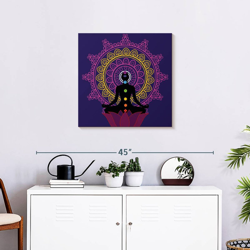 Kerrick Seven Chakra Meditation, H 24 po x l 24 po