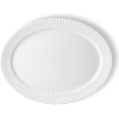 Royal Copenhagen White Fluted Oval Platter