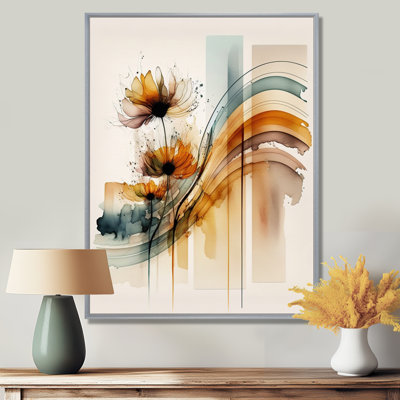 Orange Daisy Flowers Hyperrealistic II - Daisy Canvas Print