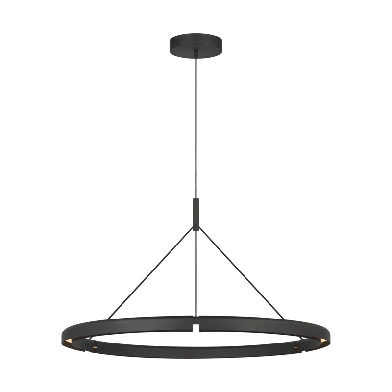 Cloak 1 - Light LED Pendant, 22.2" H x 36.6" W x 36.6" D, Black