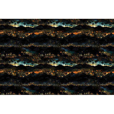 Édredon Hollywood Bedding Cityscape - noir