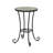 Patio Side Table With Shelf,Brown+Black