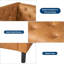 Canapé Chesterfield de 81 po en cuir de style Mid-Century à 3 places avec dossier capitonné orange-190184077