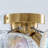 3-Light Dimmable Semi Flush Mount Ceiling Light With Smoky Gray & Colorful Swirled Glass Globe Bubbles-1594392889