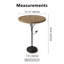 Table d'appoint ronde avec une conception unique de branches d'arbres et d'oiseaux, parfaite pour les petits espaces et les intérieurs modernes
