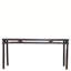 72" Long Antique Elm Console Table
