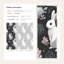Papier peint lapin botanique foncé-1130912671