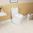 1.1/1.6 GPF Elongated Comfort Height Floor Mounted One-Piece Toilet, CUPC Certified, Watersense Cetified, Ceramic, White Color, Soft Close Seat