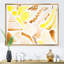Éléments graphiques rétro en orange et jaune II - peinture sur toile-67232855-67232840