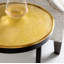 Modern History Glass End Table