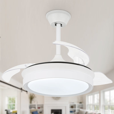 Ventilateur de plafond rétractable à DEL intégré 36 po Gerede