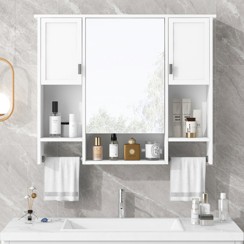 Wall Mounted Cabinet For Bathroom - & Practical With Mirror Storage