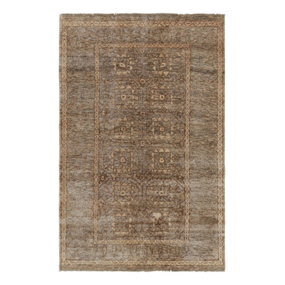 Rug & Kilim’S Tribal Rug In Beige-Brown With Geometric Patterns