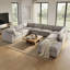 Canapé modulaire rembourré 8 pièces Nuccio-131636644