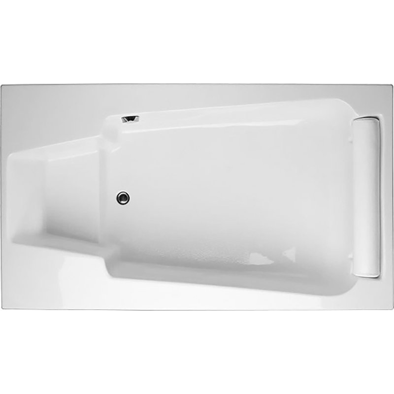 Designer 75" x 47" Drop in Air Acrylic Bathtub, Blanc