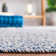 Trombetta Hand Woven Area Rug in Dark Blue/Ivory
