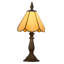 1 lampe de table Tiffany jaune miel de 1 pouce, lampe de table style vitrail artisanal-416853413