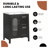 24 Inch Bathroom Vanity with Sink, Solid Wood and MDF,and Ample Storage