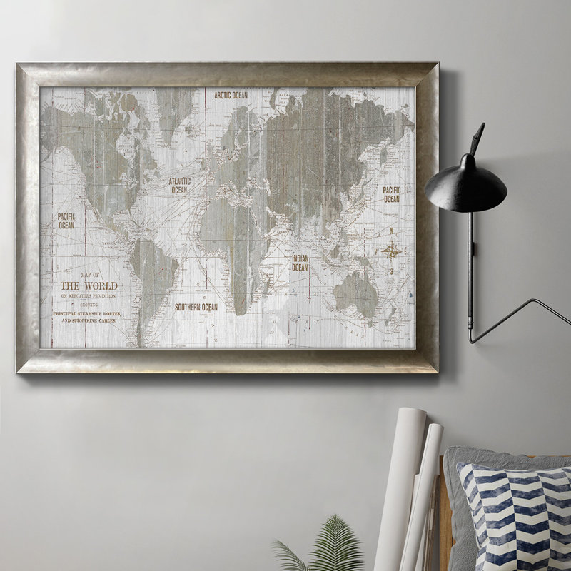 " OLD WORLD MAP III ", 24" H x 36" W