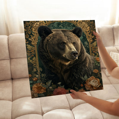 Animaux, reproduction d'art encadrée William Morris