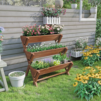 Jardinière surélevée à 3 niveaux