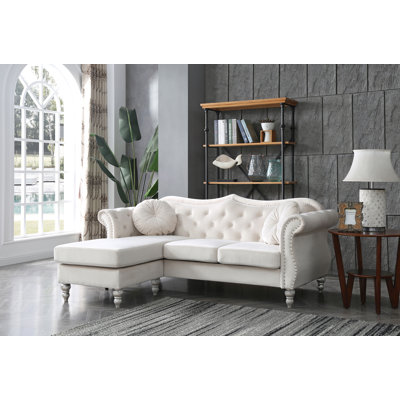 Hollywood 81in Sofa, Ivory