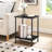 Small Side Table With 2 Storage Shelves, Sofa Table, Bedside Table-386052826