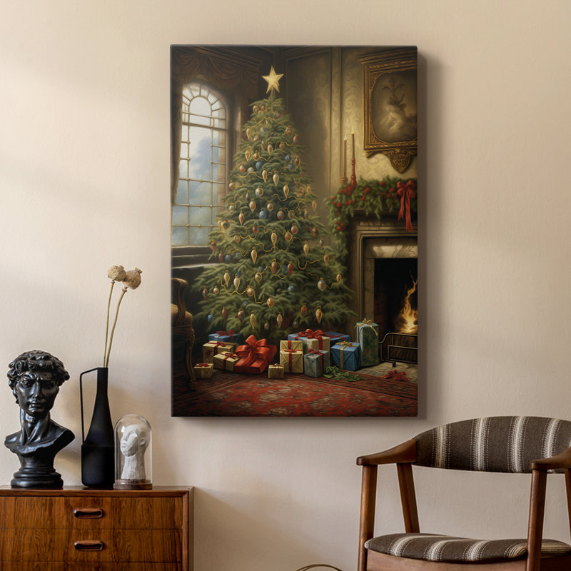 Art de Noël de Noël - galerie Cavas sur mesure, H 48 po x l 32 po