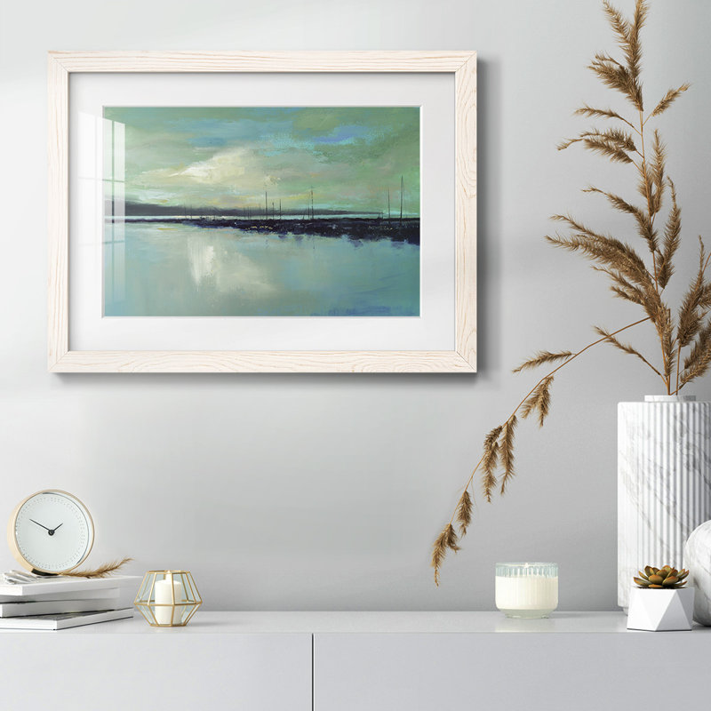 Peinture portuaire légère - cadre simple, Blanc, H 14 po x l 20 po