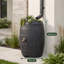 Baril d'eau de pluie 50 gallons Heritage avec détails en bois fabriqués à la main et dessus de jardinière-135986137