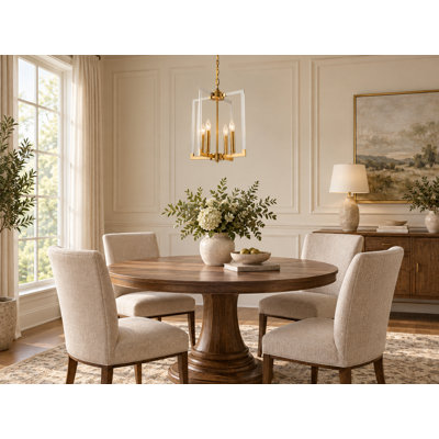 Joice 4-Light Chandelier With Clear Acrylic Arms