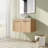 Barkon 29.57 " W Free Standing Wall Mounted 1 Single Vanity Bathroom Vanity With Top
